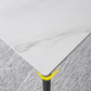 Stone Modern Rectangle Dining Table Matte Finish 4 Legs Table for Kitchen Clearhalo ' dining_table' 'Dining Tables & Seating' 'Dining Tables' 'Furniture' 'furniture_dining_table' 'Kitchen & Dining Furniture' 'kitchen&dining_furn' 'kitchen' 'kitchen_dining_table' 4612634