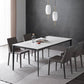 Stone Modern Rectangle Dining Table Matte Finish 4 Legs Table for Kitchen Clearhalo ' dining_table' 'Dining Tables & Seating' 'Dining Tables' 'Furniture' 'furniture_dining_table' 'Kitchen & Dining Furniture' 'kitchen&dining_furn' 'kitchen' 'kitchen_dining_table' 4612638