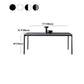 Stone Modern Rectangle Dining Table Matte Finish 4 Legs Table for Kitchen Clearhalo ' dining_table' 'Dining Tables & Seating' 'Dining Tables' 'Furniture' 'furniture_dining_table' 'Kitchen & Dining Furniture' 'kitchen&dining_furn' 'kitchen' 'kitchen_dining_table' 4612641