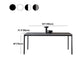 Stone Modern Rectangle Dining Table Matte Finish 4 Legs Table for Kitchen Clearhalo ' dining_table' 'Dining Tables & Seating' 'Dining Tables' 'Furniture' 'furniture_dining_table' 'Kitchen & Dining Furniture' 'kitchen&dining_furn' 'kitchen' 'kitchen_dining_table' 4612644