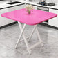 MDF Modern Square Dining Room Table Matte Finish Pedestal Table for Home Pink Without Chairs Clearhalo ' dining_table' 'Dining Tables & Seating' 'Dining Tables' 'furn' 'furn_dining_table' 'Furniture' 'furniture_dining_table' 'Kitchen & Dining Furniture' 'kitchen&dining_furn' 'kitchen' 'kitchen_dining_table' 4612653