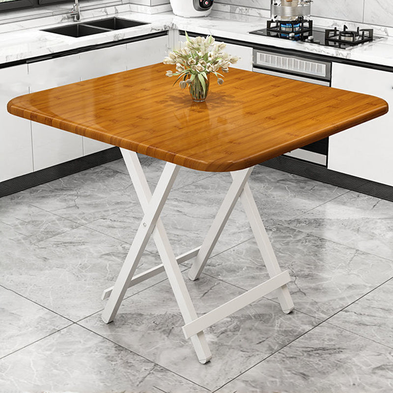 MDF Modern Square Dining Room Table Matte Finish Pedestal Table for Home Natural Without Chairs Clearhalo ' dining_table' 'Dining Tables & Seating' 'Dining Tables' 'furn' 'furn_dining_table' 'Furniture' 'furniture_dining_table' 'Kitchen & Dining Furniture' 'kitchen&dining_furn' 'kitchen' 'kitchen_dining_table' 4612658
