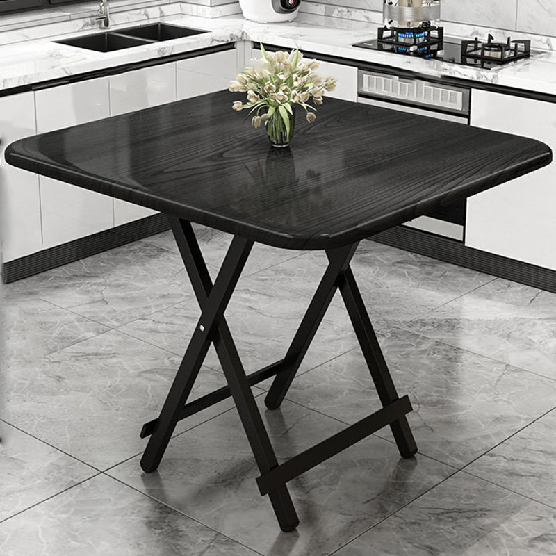 MDF Modern Square Dining Room Table Matte Finish Pedestal Table for Home Black Without Chairs Clearhalo ' dining_table' 'Dining Tables & Seating' 'Dining Tables' 'furn' 'furn_dining_table' 'Furniture' 'furniture_dining_table' 'Kitchen & Dining Furniture' 'kitchen&dining_furn' 'kitchen' 'kitchen_dining_table' 4612659