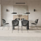 Stone Modern Oval Dining Table Matte Finish Double Pedestal Table for Home 55.1"L x 27.6"W x 29.5"H White Clearhalo ' dining_table' 'Dining Tables & Seating' 'Dining Tables' 'Furniture' 'Kitchen & Dining Furniture' 'kitchen&dining_furn' 'kitchen' 4612669