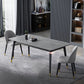 Stone Modern Rectangle Dining Table Matte Finish 4 Legs Table for Home Gray 63"L x 31.5"W x 29.5"H Without Chairs Clearhalo ' dining_table' 'Dining Tables & Seating' 'Dining Tables' 'furn' 'furn_dining_table' 'Furniture' 'furniture_dining_table' 'Kitchen & Dining Furniture' 'kitchen&dining_furn' 'kitchen' 'kitchen_dining_table' 4612686