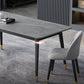 Stone Modern Rectangle Dining Table Matte Finish 4 Legs Table for Home Clearhalo ' dining_table' 'Dining Tables & Seating' 'Dining Tables' 'furn' 'furn_dining_table' 'Furniture' 'furniture_dining_table' 'Kitchen & Dining Furniture' 'kitchen&dining_furn' 'kitchen' 'kitchen_dining_table' 4612689