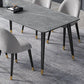Stone Modern Rectangle Dining Table Matte Finish 4 Legs Table for Home Clearhalo ' dining_table' 'Dining Tables & Seating' 'Dining Tables' 'furn' 'furn_dining_table' 'Furniture' 'furniture_dining_table' 'Kitchen & Dining Furniture' 'kitchen&dining_furn' 'kitchen' 'kitchen_dining_table' 4612691