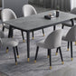 Stone Modern Rectangle Dining Table Matte Finish 4 Legs Table for Home Clearhalo ' dining_table' 'Dining Tables & Seating' 'Dining Tables' 'furn' 'furn_dining_table' 'Furniture' 'furniture_dining_table' 'Kitchen & Dining Furniture' 'kitchen&dining_furn' 'kitchen' 'kitchen_dining_table' 4612692