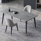 Stone Modern Rectangle Dining Table Matte Finish 4 Legs Table for Home Clearhalo ' dining_table' 'Dining Tables & Seating' 'Dining Tables' 'furn' 'furn_dining_table' 'Furniture' 'furniture_dining_table' 'Kitchen & Dining Furniture' 'kitchen&dining_furn' 'kitchen' 'kitchen_dining_table' 4612693