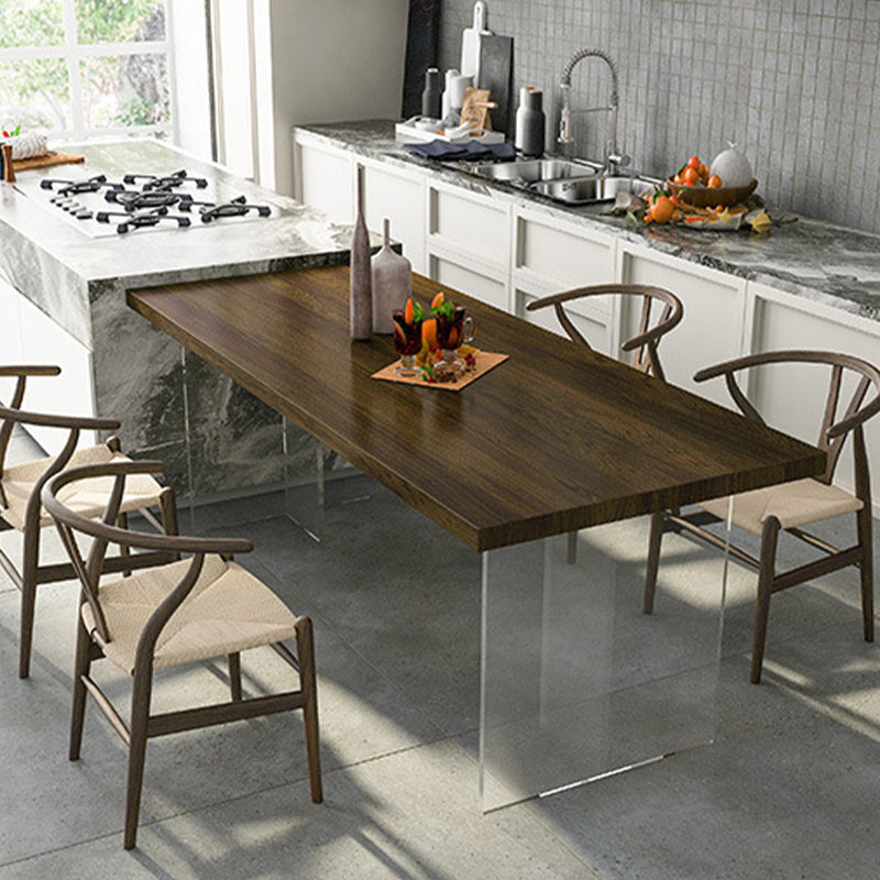 Pine Wood Top Table Traditional Luxury Dining Table with Double Pedestal Base Clearhalo ' dining_table' 'Dining Tables & Seating' 'Dining Tables' 'furn' 'furn_dining_table' 'Furniture' 'furniture_dining_table' 'Kitchen & Dining Furniture' 'kitchen&dining_furn' 'kitchen' 'kitchen_dining_table' 4612713