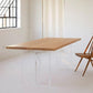 Pine Wood Top Dining Table Contemporary Rectangle Dining Table with Double Pedestal Base Clearhalo ' dining_table' 'Dining Tables & Seating' 'Dining Tables' 'furn' 'furn_dining_table' 'Furniture' 'furniture_dining_table' 'Kitchen & Dining Furniture' 'kitchen&dining_furn' 'kitchen' 'kitchen_dining_table' 4612734