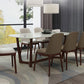 Contemporary Stone Rectangle Dining Table Matte Finish Sled Base Table Clearhalo ' dining_table' 'Dining Tables & Seating' 'Dining Tables' 'furn' 'furn_dining_table' 'Furniture' 'furniture_dining_table' 'Kitchen & Dining Furniture' 'kitchen&dining_furn' 'kitchen' 'kitchen_dining_table' 4612805