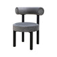 Contemporary Velvet Dining Chair Metal Dining Armless Chair for Restaurant Use Dark Gray 1 Piece Clearhalo ' kitchen&dining_furn' 'Dining Chairs' 'Dining Tables & Seating' 'dining_chair' 'furn' 'furn_dining_chair' 'Furniture' 'furniture_dining_chair' 'Kitchen & Dining Furniture' 'kitchen' 4612836