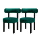 Contemporary Velvet Dining Chair Metal Dining Armless Chair for Restaurant Use Green 2 Piece Set Clearhalo ' kitchen&dining_furn' 'Dining Chairs' 'Dining Tables & Seating' 'dining_chair' 'furn' 'furn_dining_chair' 'Furniture' 'furniture_dining_chair' 'Kitchen & Dining Furniture' 'kitchen' 4612861