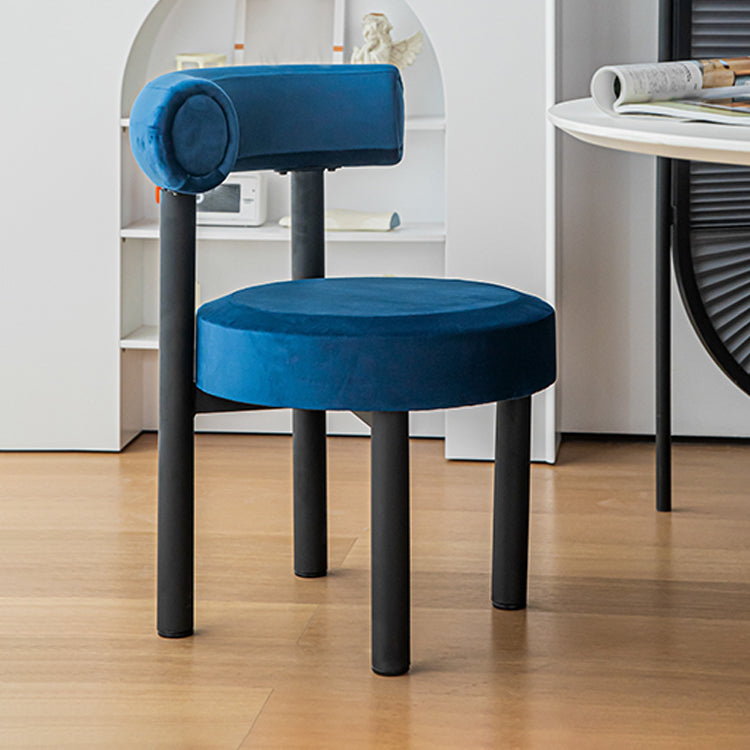 Contemporary Velvet Dining Chair Metal Dining Armless Chair for Restaurant Use Clearhalo ' kitchen&dining_furn' 'Dining Chairs' 'Dining Tables & Seating' 'dining_chair' 'furn' 'furn_dining_chair' 'Furniture' 'furniture_dining_chair' 'Kitchen & Dining Furniture' 'kitchen' 4612862