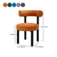 Contemporary Velvet Dining Chair Metal Dining Armless Chair for Restaurant Use Clearhalo ' kitchen&dining_furn' 'Dining Chairs' 'Dining Tables & Seating' 'dining_chair' 'furn' 'furn_dining_chair' 'Furniture' 'furniture_dining_chair' 'Kitchen & Dining Furniture' 'kitchen' 4612864