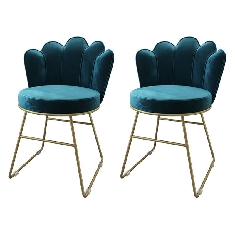 Scandinavian Upholstered Side Chairs Solid Back Chair for Home Blue 2 Piece Set Clearhalo ' kitchen&dining_furn' 'Dining Chairs' 'Dining Tables & Seating' 'dining_chair' 'furn' 'furn_dining_chair' 'Furniture' 'furniture_dining_chair' 'Kitchen & Dining Furniture' 'kitchen' 4612868