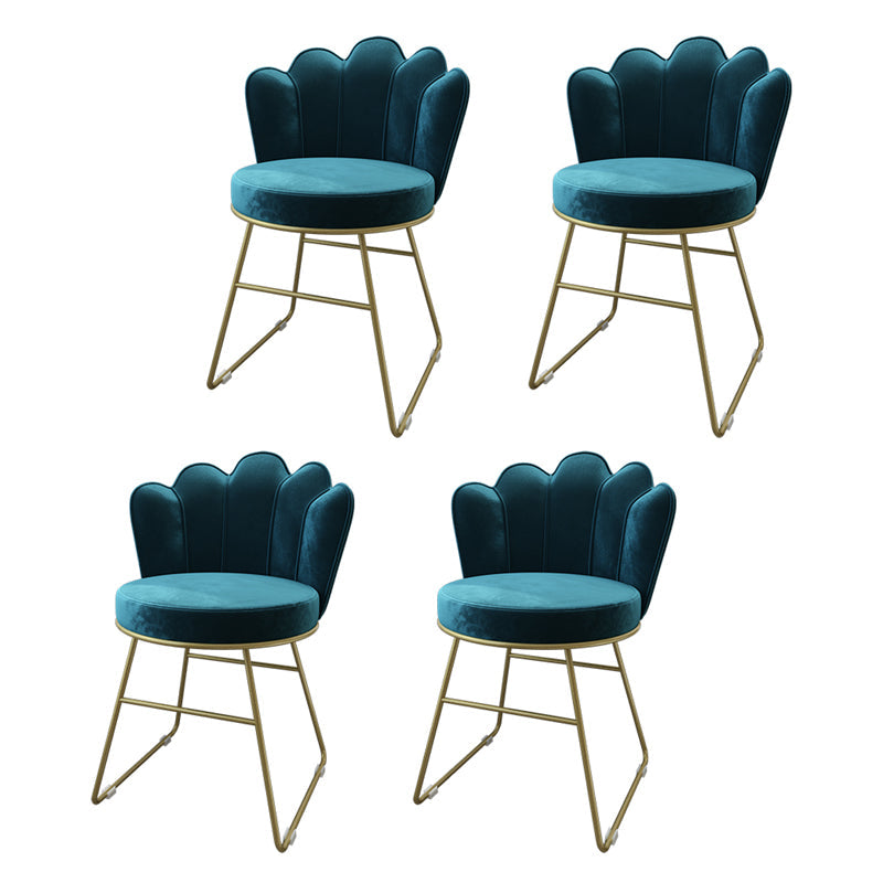 Scandinavian Upholstered Side Chairs Solid Back Chair for Home Blue 4 Piece Set Clearhalo ' kitchen&dining_furn' 'Dining Chairs' 'Dining Tables & Seating' 'dining_chair' 'furn' 'furn_dining_chair' 'Furniture' 'furniture_dining_chair' 'Kitchen & Dining Furniture' 'kitchen' 4612869