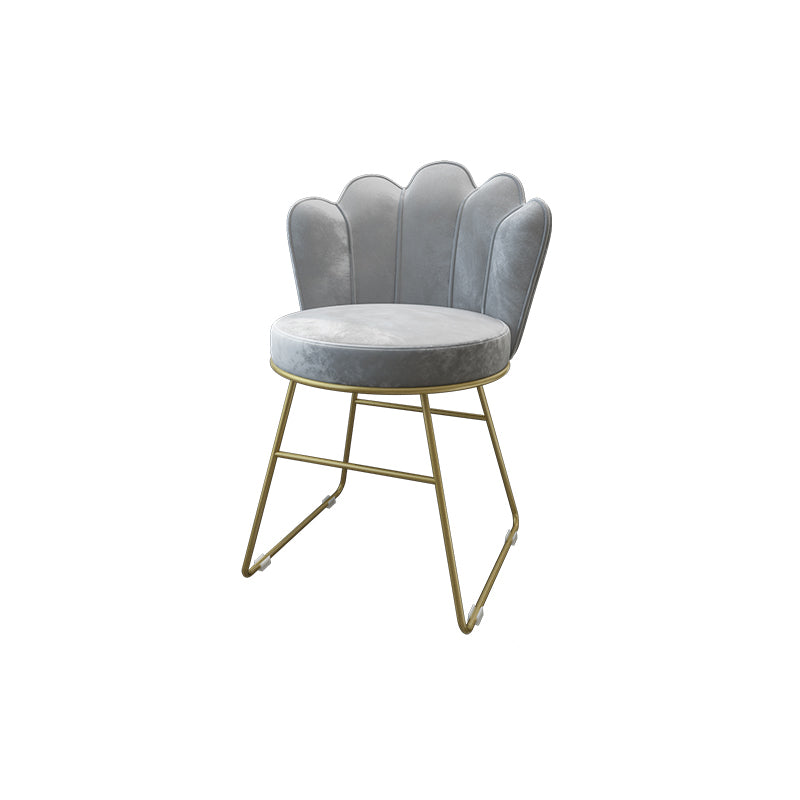 Scandinavian Upholstered Side Chairs Solid Back Chair for Home Grey 1 Piece Clearhalo ' kitchen&dining_furn' 'Dining Chairs' 'Dining Tables & Seating' 'dining_chair' 'furn' 'furn_dining_chair' 'Furniture' 'furniture_dining_chair' 'Kitchen & Dining Furniture' 'kitchen' 4612872