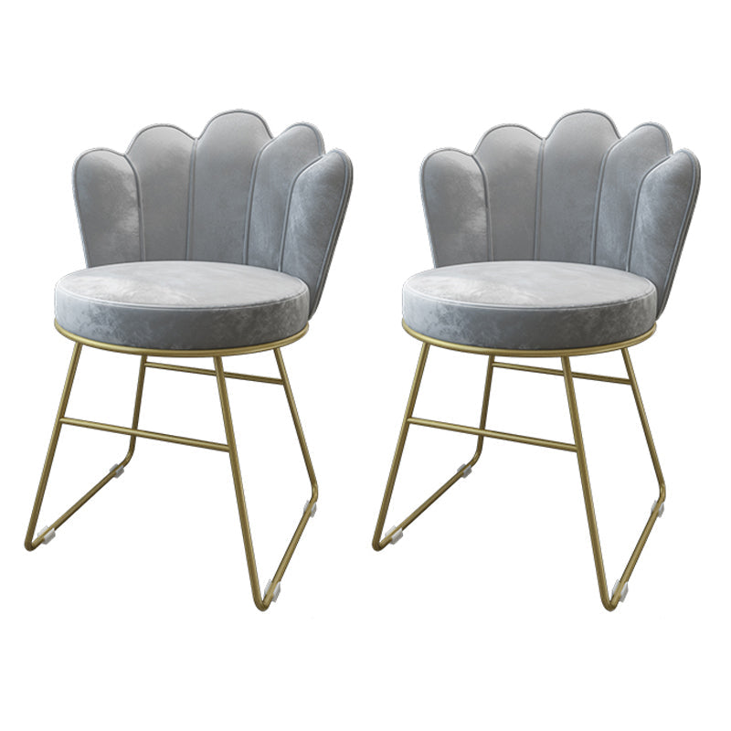 Scandinavian Upholstered Side Chairs Solid Back Chair for Home Grey 2 Piece Set Clearhalo ' kitchen&dining_furn' 'Dining Chairs' 'Dining Tables & Seating' 'dining_chair' 'furn' 'furn_dining_chair' 'Furniture' 'furniture_dining_chair' 'Kitchen & Dining Furniture' 'kitchen' 4612873