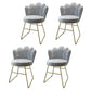 Scandinavian Upholstered Side Chairs Solid Back Chair for Home Grey 4 Piece Set Clearhalo ' kitchen&dining_furn' 'Dining Chairs' 'Dining Tables & Seating' 'dining_chair' 'furn' 'furn_dining_chair' 'Furniture' 'furniture_dining_chair' 'Kitchen & Dining Furniture' 'kitchen' 4612875