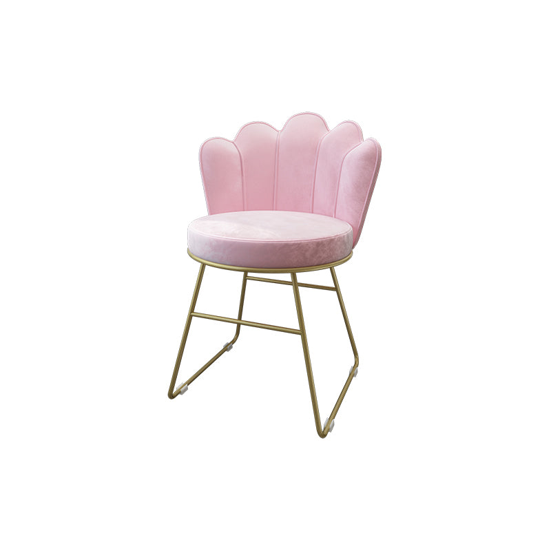 Scandinavian Upholstered Side Chairs Solid Back Chair for Home Pink 1 Piece Clearhalo ' kitchen&dining_furn' 'Dining Chairs' 'Dining Tables & Seating' 'dining_chair' 'furn' 'furn_dining_chair' 'Furniture' 'furniture_dining_chair' 'Kitchen & Dining Furniture' 'kitchen' 4612877