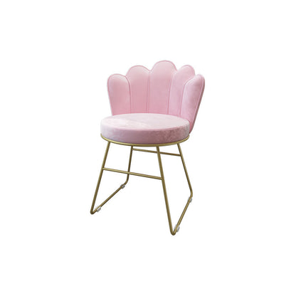 Scandinavian Upholstered Side Chairs Solid Back Chair for Home Pink 1 Piece Clearhalo ' kitchen&dining_furn' 'Dining Chairs' 'Dining Tables & Seating' 'dining_chair' 'furn' 'furn_dining_chair' 'Furniture' 'furniture_dining_chair' 'Kitchen & Dining Furniture' 'kitchen' 4612877