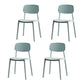 Modern Plastic Home Side Chair Open Back Matte Finish Dining Chair Blue 4 Piece Set Clearhalo ' kitchen&dining_furn' 'Dining Chairs' 'Dining Tables & Seating' 'dining_chair' 'furn' 'furn_dining_chair' 'Furniture' 'furniture_dining_chair' 'Kitchen & Dining Furniture' 'kitchen' 4612889