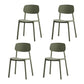 Modern Plastic Home Side Chair Open Back Matte Finish Dining Chair Army Green 4 Piece Set Clearhalo ' kitchen&dining_furn' 'Dining Chairs' 'Dining Tables & Seating' 'dining_chair' 'furn' 'furn_dining_chair' 'Furniture' 'furniture_dining_chair' 'Kitchen & Dining Furniture' 'kitchen' 4612894