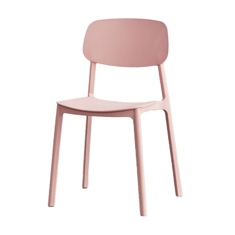 Modern Plastic Home Side Chair Open Back Matte Finish Dining Chair Clearhalo ' kitchen&dining_furn' 'Dining Chairs' 'Dining Tables & Seating' 'dining_chair' 'furn' 'furn_dining_chair' 'Furniture' 'furniture_dining_chair' 'Kitchen & Dining Furniture' 'kitchen' 4612896