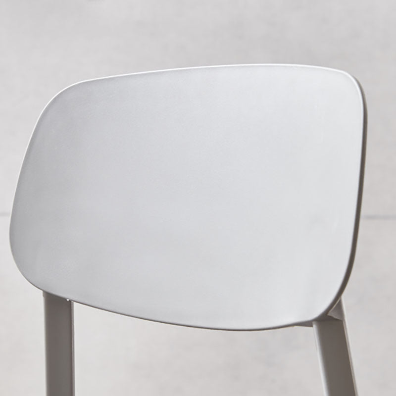 Modern Plastic Home Side Chair Open Back Matte Finish Dining Chair Clearhalo ' kitchen&dining_furn' 'Dining Chairs' 'Dining Tables & Seating' 'dining_chair' 'furn' 'furn_dining_chair' 'Furniture' 'furniture_dining_chair' 'Kitchen & Dining Furniture' 'kitchen' 4612899