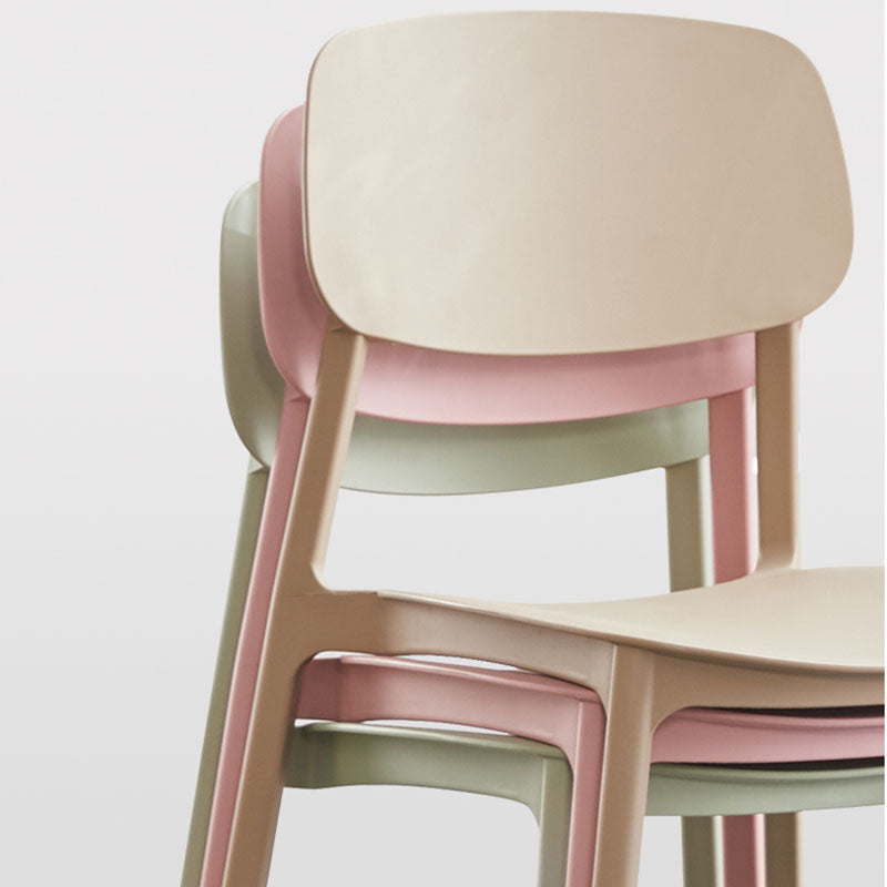 Modern Plastic Home Side Chair Open Back Matte Finish Dining Chair Clearhalo ' kitchen&dining_furn' 'Dining Chairs' 'Dining Tables & Seating' 'dining_chair' 'furn' 'furn_dining_chair' 'Furniture' 'furniture_dining_chair' 'Kitchen & Dining Furniture' 'kitchen' 4612901