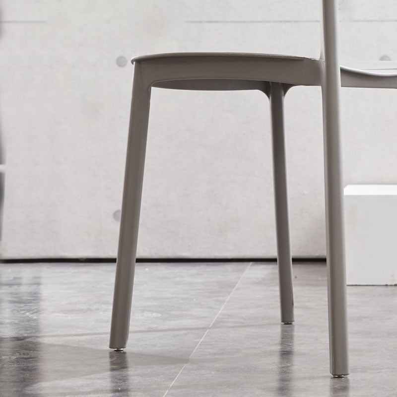 Modern Plastic Home Side Chair Open Back Matte Finish Dining Chair Clearhalo ' kitchen&dining_furn' 'Dining Chairs' 'Dining Tables & Seating' 'dining_chair' 'furn' 'furn_dining_chair' 'Furniture' 'furniture_dining_chair' 'Kitchen & Dining Furniture' 'kitchen' 4612904