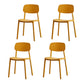Modern Plastic Home Side Chair Open Back Matte Finish Dining Chair Ginger 4 Piece Set Clearhalo ' kitchen&dining_furn' 'Dining Chairs' 'Dining Tables & Seating' 'dining_chair' 'furn' 'furn_dining_chair' 'Furniture' 'furniture_dining_chair' 'Kitchen & Dining Furniture' 'kitchen' 4612907