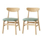Modern Upholstered Home Side Chair Open Back Matte Finish Dining Chair Green Set of 2 Clearhalo ' kitchen&dining_furn' 'Dining Chairs' 'Dining Tables & Seating' 'dining_chair' 'Furniture' 'furniture_dining_chair' 'Kitchen & Dining Furniture' 'kitchen' 4612914