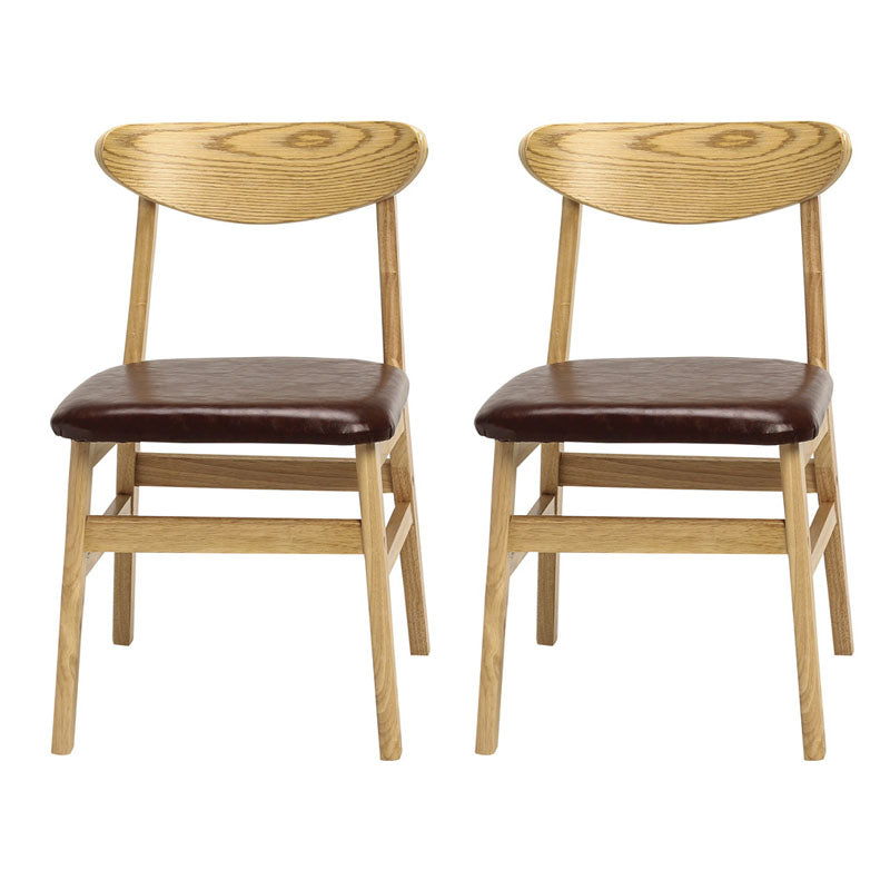 Modern Upholstered Home Side Chair Open Back Matte Finish Dining Chair Coffee Set of 2 Clearhalo ' kitchen&dining_furn' 'Dining Chairs' 'Dining Tables & Seating' 'dining_chair' 'Furniture' 'furniture_dining_chair' 'Kitchen & Dining Furniture' 'kitchen' 4612919