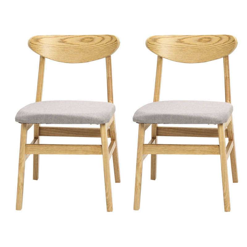 Modern Upholstered Home Side Chair Open Back Matte Finish Dining Chair Smoke Gray Set of 2 Clearhalo ' kitchen&dining_furn' 'Dining Chairs' 'Dining Tables & Seating' 'dining_chair' 'Furniture' 'furniture_dining_chair' 'Kitchen & Dining Furniture' 'kitchen' 4612923