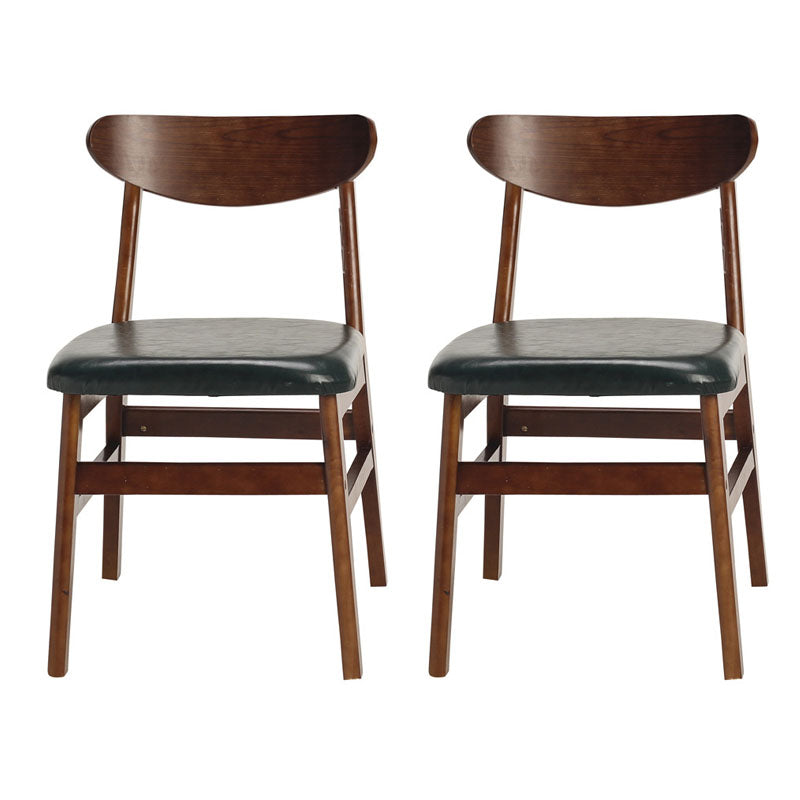Modern Upholstered Home Side Chair Open Back Matte Finish Dining Chair Blackish Green Set of 2 Clearhalo ' kitchen&dining_furn' 'Dining Chairs' 'Dining Tables & Seating' 'dining_chair' 'Furniture' 'furniture_dining_chair' 'Kitchen & Dining Furniture' 'kitchen' 4612931