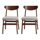 Modern Upholstered Home Side Chair Open Back Matte Finish Dining Chair Silver Gray Set of 2 Clearhalo ' kitchen&dining_furn' 'Dining Chairs' 'Dining Tables & Seating' 'dining_chair' 'Furniture' 'furniture_dining_chair' 'Kitchen & Dining Furniture' 'kitchen' 4612937