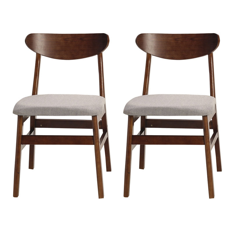 Modern Upholstered Home Side Chair Open Back Matte Finish Dining Chair Silver Gray Set of 2 Clearhalo ' kitchen&dining_furn' 'Dining Chairs' 'Dining Tables & Seating' 'dining_chair' 'Furniture' 'furniture_dining_chair' 'Kitchen & Dining Furniture' 'kitchen' 4612937
