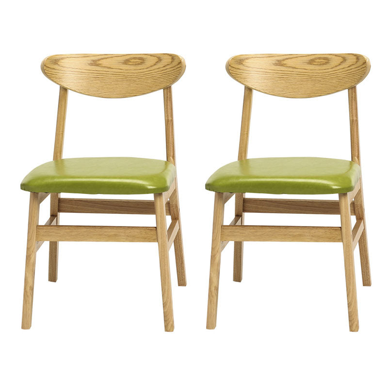 Modern Upholstered Home Side Chair Open Back Matte Finish Dining Chair Fruit Green Set of 2 Clearhalo ' kitchen&dining_furn' 'Dining Chairs' 'Dining Tables & Seating' 'dining_chair' 'Furniture' 'furniture_dining_chair' 'Kitchen & Dining Furniture' 'kitchen' 4612949