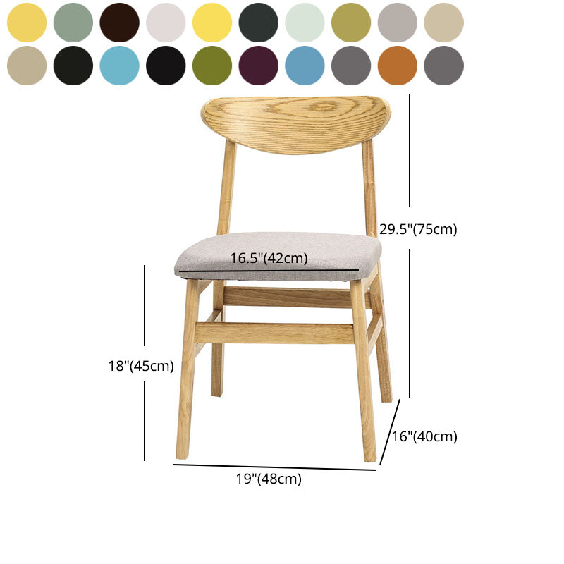 Modern Upholstered Home Side Chair Open Back Matte Finish Dining Chair Clearhalo ' kitchen&dining_furn' 'Dining Chairs' 'Dining Tables & Seating' 'dining_chair' 'Furniture' 'furniture_dining_chair' 'Kitchen & Dining Furniture' 'kitchen' 4612961