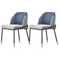 Glam Fabric Armless Dining Chairs Metal Dining Chair for Home Use Blue 2 Piece Set Clearhalo ' kitchen&dining_furn' 'Dining Chairs' 'Dining Tables & Seating' 'dining_chair' 'furn' 'furn_dining_chair' 'Furniture' 'furniture_dining_chair' 'Kitchen & Dining Furniture' 'kitchen' 4612977