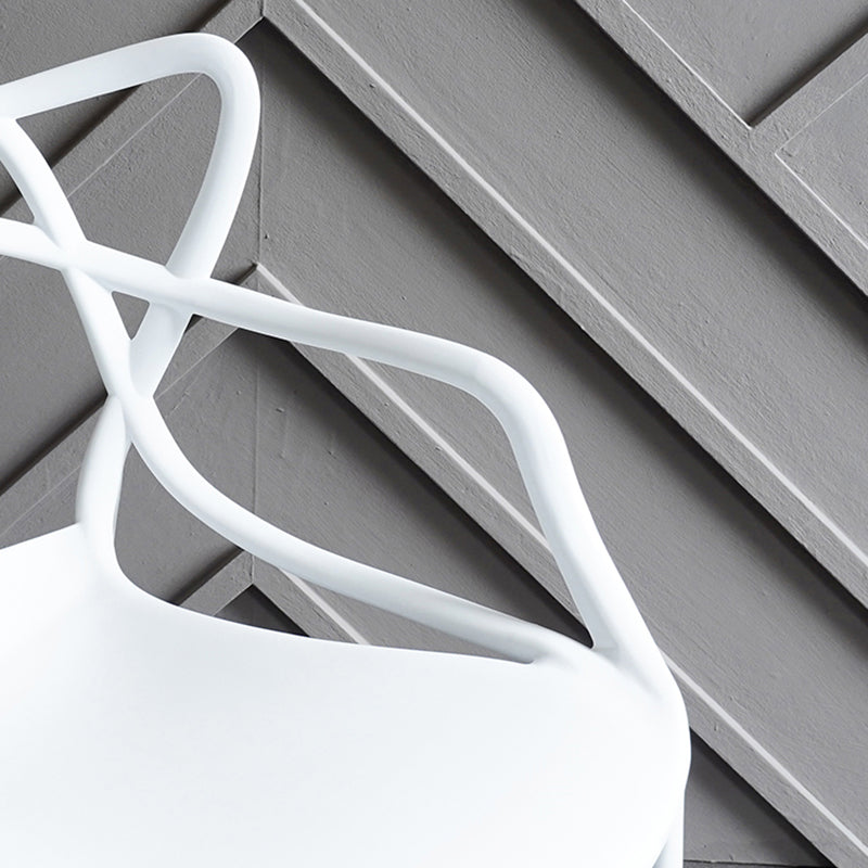 Contemporary Chairs Dining Arm Open Back Side Chairs with Plastic Legs for Kitchen Clearhalo ' kitchen&dining_furn' 'Dining Chairs' 'Dining Tables & Seating' 'dining_chair' 'furn' 'furn_dining_chair' 'Furniture' 'furniture_dining_chair' 'Kitchen & Dining Furniture' 'kitchen' 4613000