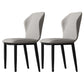 Industrial Wingback Armless Dining Chair Faux Leather Dining Chairs for Home Use Light Gray 2 Piece Set Clearhalo ' kitchen&dining_furn' 'Dining Chairs' 'Dining Tables & Seating' 'dining_chair' 'furn' 'furn_dining_chair' 'Furniture' 'furniture_dining_chair' 'Kitchen & Dining Furniture' 'kitchen' 4613070