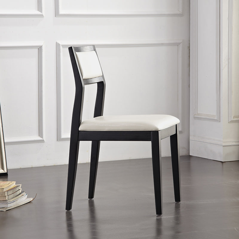 Contemporary Chairs Dining Armless Open Back Side Chairs with Wooden Legs for Kitchen Clearhalo ' kitchen&dining_furn' 'Dining Chairs' 'Dining Tables & Seating' 'dining_chair' 'furn' 'furn_dining_chair' 'Furniture' 'furniture_dining_chair' 'Kitchen & Dining Furniture' 'kitchen' 4613085