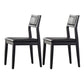Contemporary Chairs Dining Armless Open Back Side Chairs with Wooden Legs for Kitchen Black 2 Piece Set Clearhalo ' kitchen&dining_furn' 'Dining Chairs' 'Dining Tables & Seating' 'dining_chair' 'furn' 'furn_dining_chair' 'Furniture' 'furniture_dining_chair' 'Kitchen & Dining Furniture' 'kitchen' 4613086