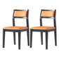 Contemporary Chairs Dining Armless Open Back Side Chairs with Wooden Legs for Kitchen Orange 2 Piece Set Clearhalo ' kitchen&dining_furn' 'Dining Chairs' 'Dining Tables & Seating' 'dining_chair' 'furn' 'furn_dining_chair' 'Furniture' 'furniture_dining_chair' 'Kitchen & Dining Furniture' 'kitchen' 4613089