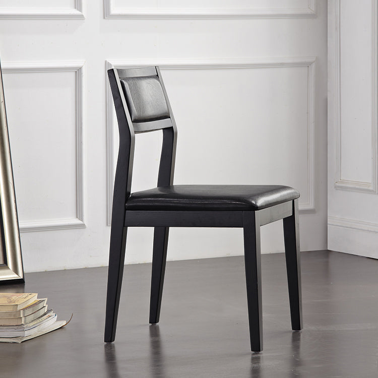 Contemporary Chairs Dining Armless Open Back Side Chairs with Wooden Legs for Kitchen Clearhalo ' kitchen&dining_furn' 'Dining Chairs' 'Dining Tables & Seating' 'dining_chair' 'furn' 'furn_dining_chair' 'Furniture' 'furniture_dining_chair' 'Kitchen & Dining Furniture' 'kitchen' 4613092