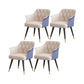 Glam Metal Arm Dining Chair Faux Leather Side Chairs for Home Use Blue 4 Piece Set Clearhalo ' kitchen&dining_furn' 'Dining Chairs' 'Dining Tables & Seating' 'dining_chair' 'furn' 'furn_dining_chair' 'Furniture' 'furniture_dining_chair' 'Kitchen & Dining Furniture' 'kitchen' 4613118